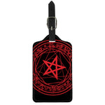 Magic Pentagram Symbol Print Luggage Tag