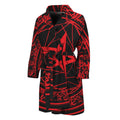 Magic Pentagram Symbol Print Men's Bathrobe