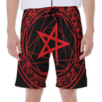 Magic Pentagram Symbol Print Men's Beach Shorts