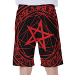 Magic Pentagram Symbol Print Men's Beach Shorts