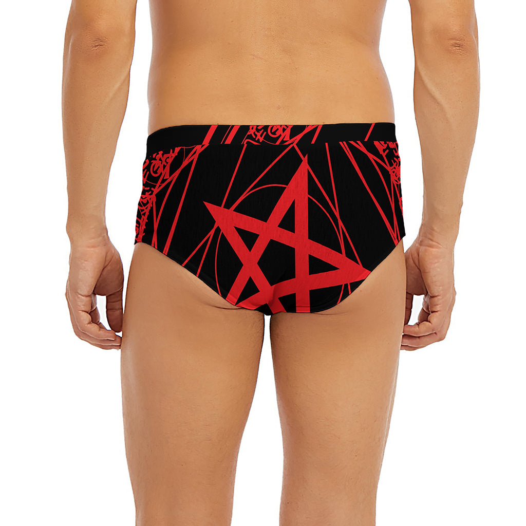 Magic Pentagram Symbol Print Men's Briefs