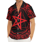 Magic Pentagram Symbol Print Men's Deep V-Neck Shirt