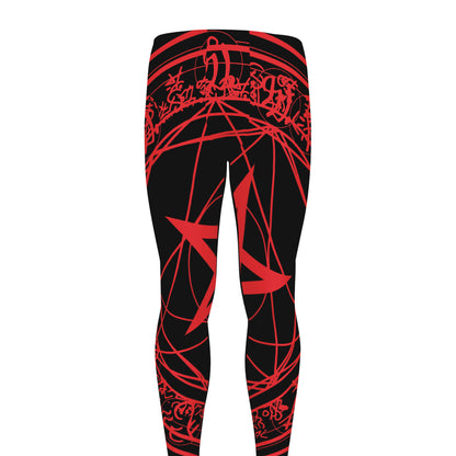Magic Pentagram Symbol Print Men's leggings