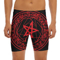Magic Pentagram Symbol Print Men's Long Boxer Briefs