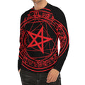 Magic Pentagram Symbol Print Men's Long Sleeve Rash Guard