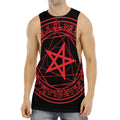 Magic Pentagram Symbol Print Men's Muscle Tank Top