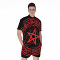 Magic Pentagram Symbol Print Men's Romper