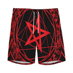 Magic Pentagram Symbol Print Men's Sports Shorts