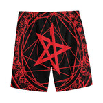 Magic Pentagram Symbol Print Men's Sports Shorts