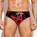 Magic Pentagram Symbol Print Men's Swim Briefs