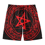 Magic Pentagram Symbol Print Men's Swim Trunks