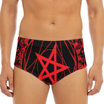 Magic Pentagram Symbol Print Men's Triangle Swim Briefs