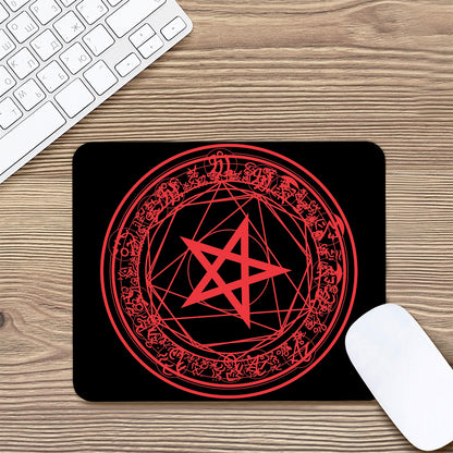 Magic Pentagram Symbol Print Mouse Pad