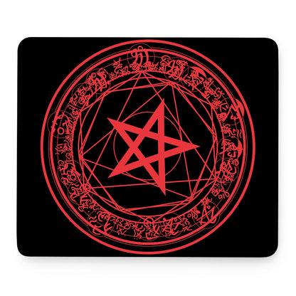 Magic Pentagram Symbol Print Mouse Pad