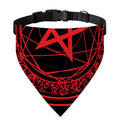 Magic Pentagram Symbol Print Over The Collar Dog Bandana