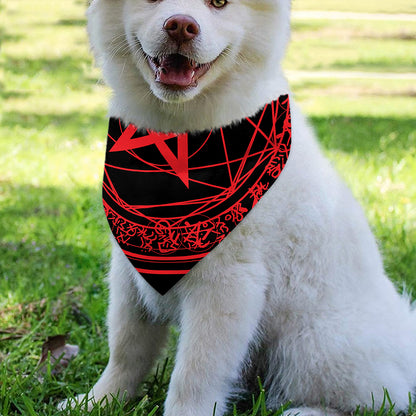 Magic Pentagram Symbol Print Over The Collar Dog Bandana