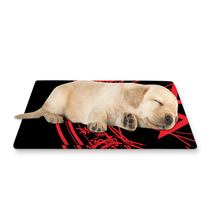 Magic Pentagram Symbol Print Pet Cooling Mat Cover