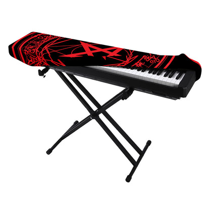 Magic Pentagram Symbol Print Piano Keyboard Cover