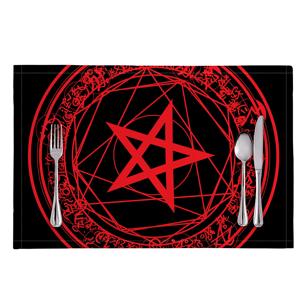 Magic Pentagram Symbol Print Placemat