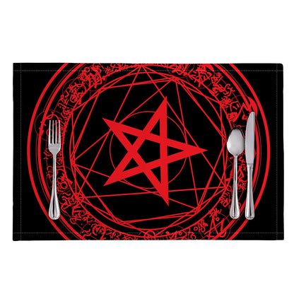 Magic Pentagram Symbol Print Placemat