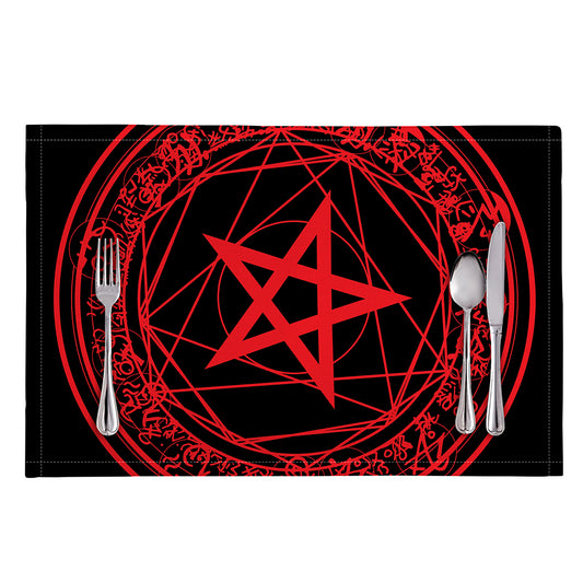 Magic Pentagram Symbol Print Placemat