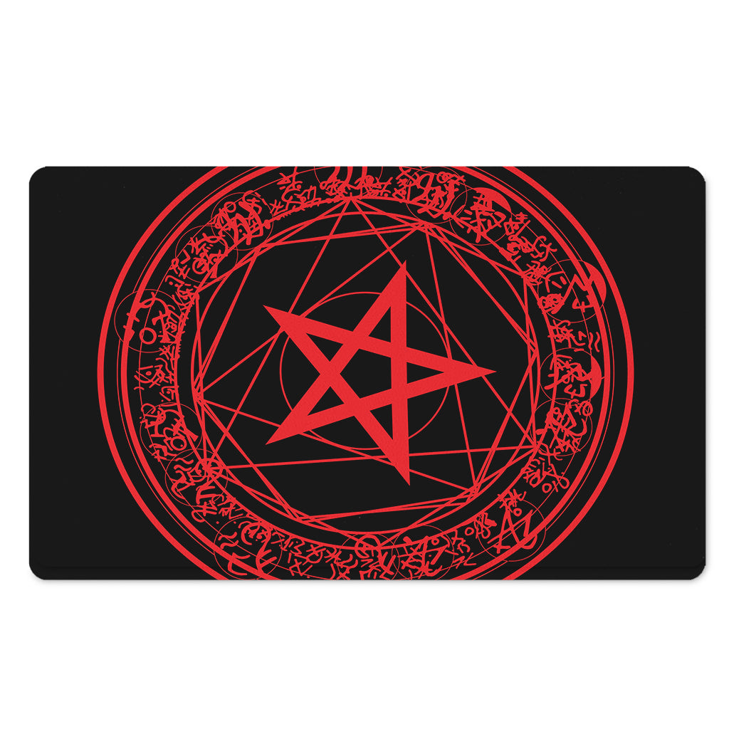 Magic Pentagram Symbol Print Polyester Doormat