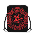 Magic Pentagram Symbol Print Rectangular Crossbody Bag