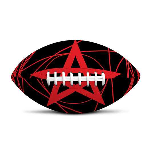 Magic Pentagram Symbol Print Rugby Ball