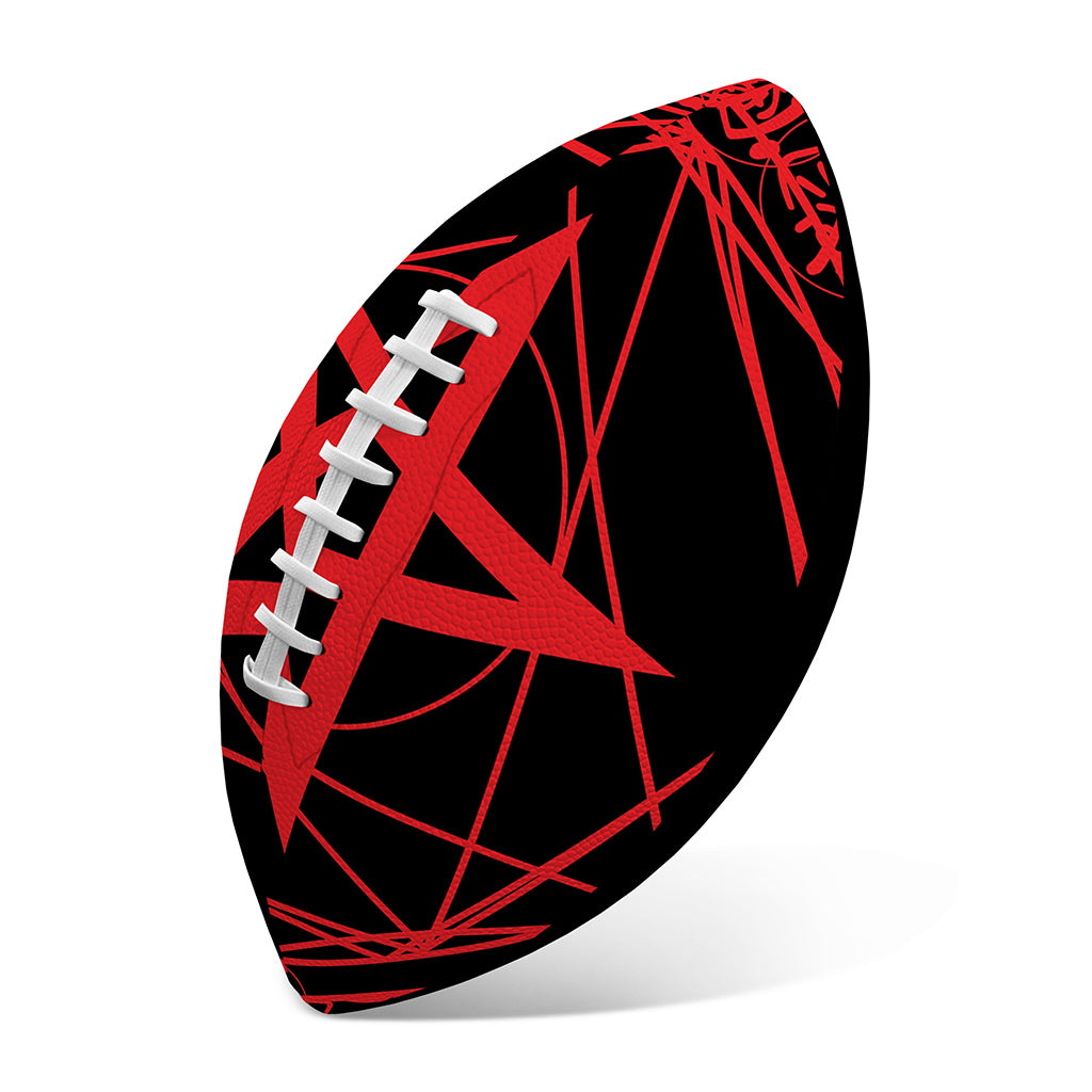 Magic Pentagram Symbol Print Rugby Ball