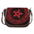 Magic Pentagram Symbol Print Saddle Bag
