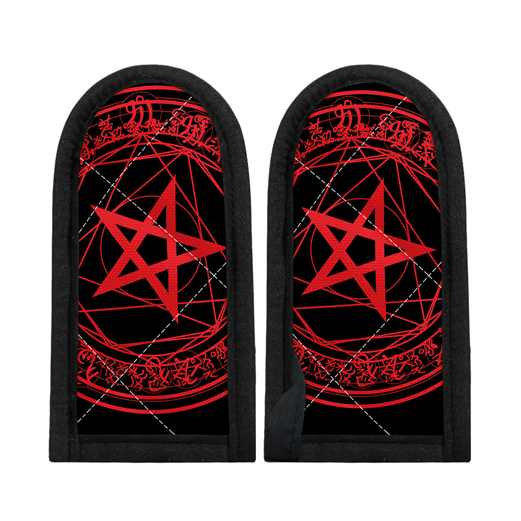Magic Pentagram Symbol Print Skillet Handle Cover