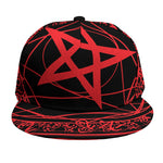 Magic Pentagram Symbol Print Snapback Cap