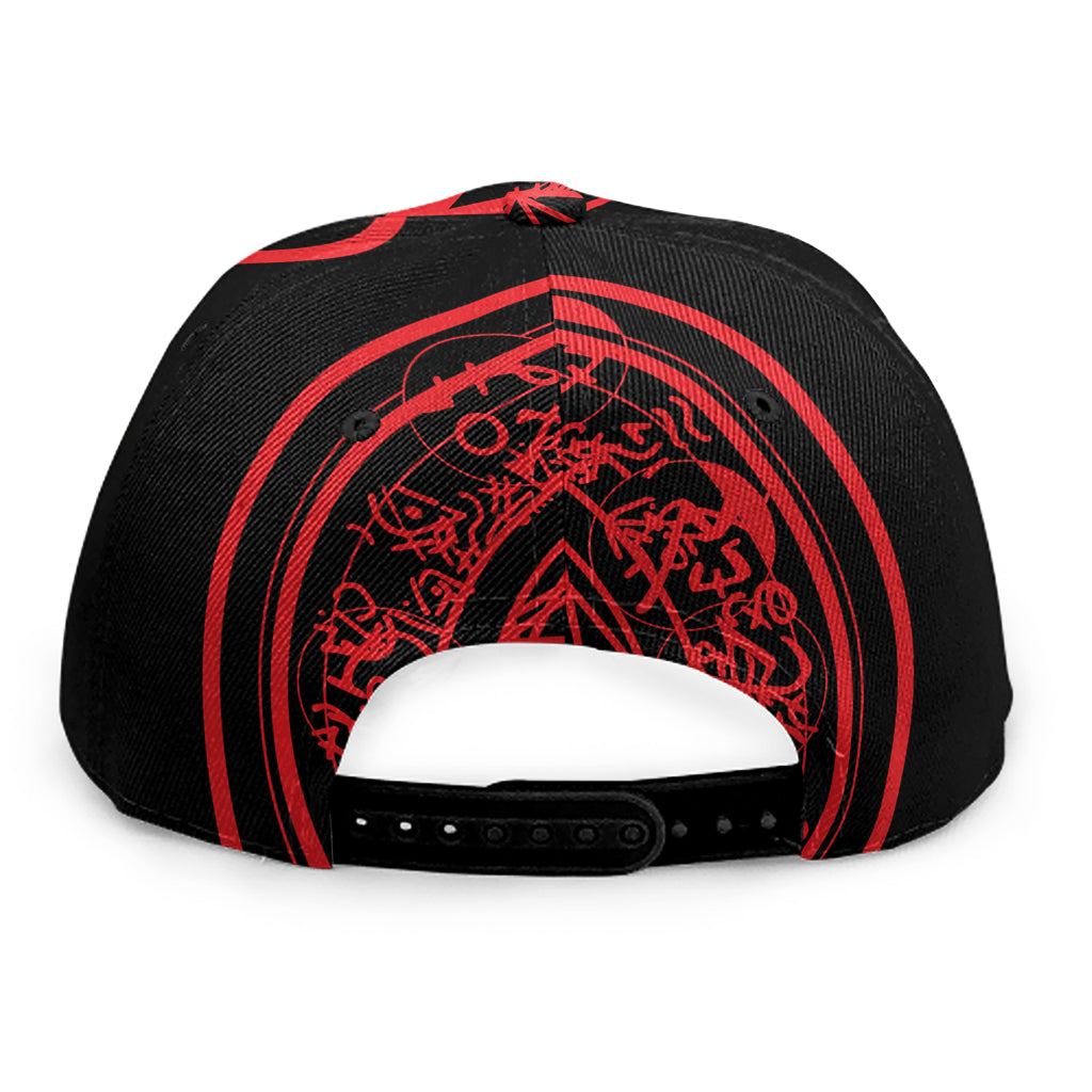 Magic Pentagram Symbol Print Snapback Cap