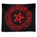 Magic Pentagram Symbol Print Tapestry