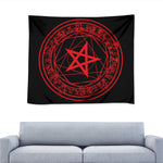Magic Pentagram Symbol Print Tapestry