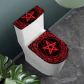 Magic Pentagram Symbol Print Toilet Lid And Tank Cover Set