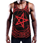 Magic Pentagram Symbol Print Training Tank Top