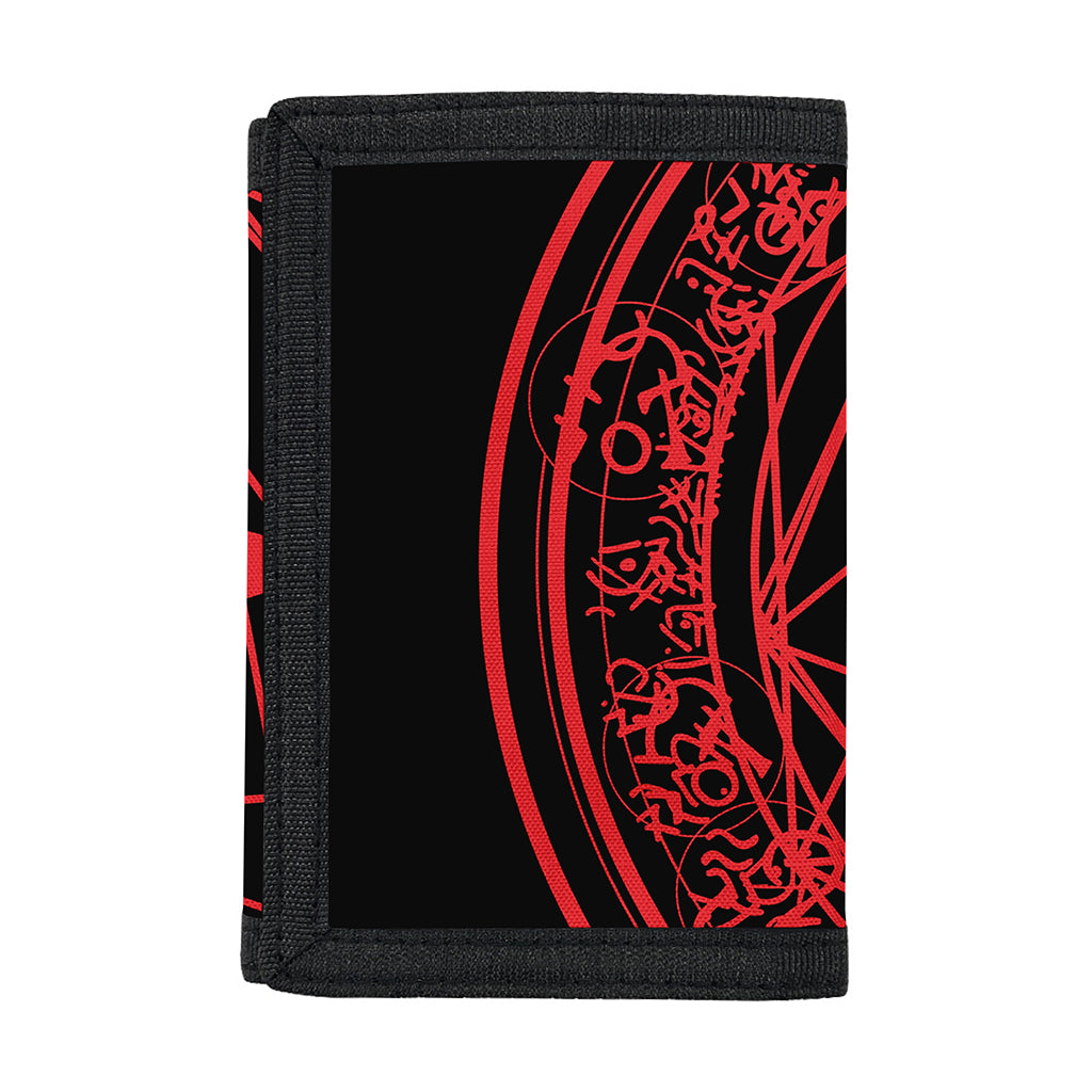 Magic Pentagram Symbol Print Trifold Wallet