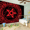 Magic Pentagram Symbol Print Wall Sticker