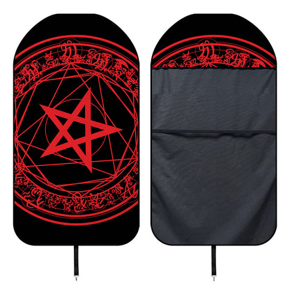 Magic Pentagram Symbol Print Waterproof Car Seat Cover