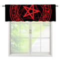 Magic Pentagram Symbol Print Window Valance