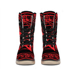 Magic Pentagram Symbol Print Winter Boots