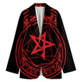 Magic Pentagram Symbol Print Women's Blazer