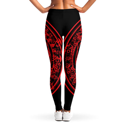 Magic Pentagram Symbol Print Women's Leggings