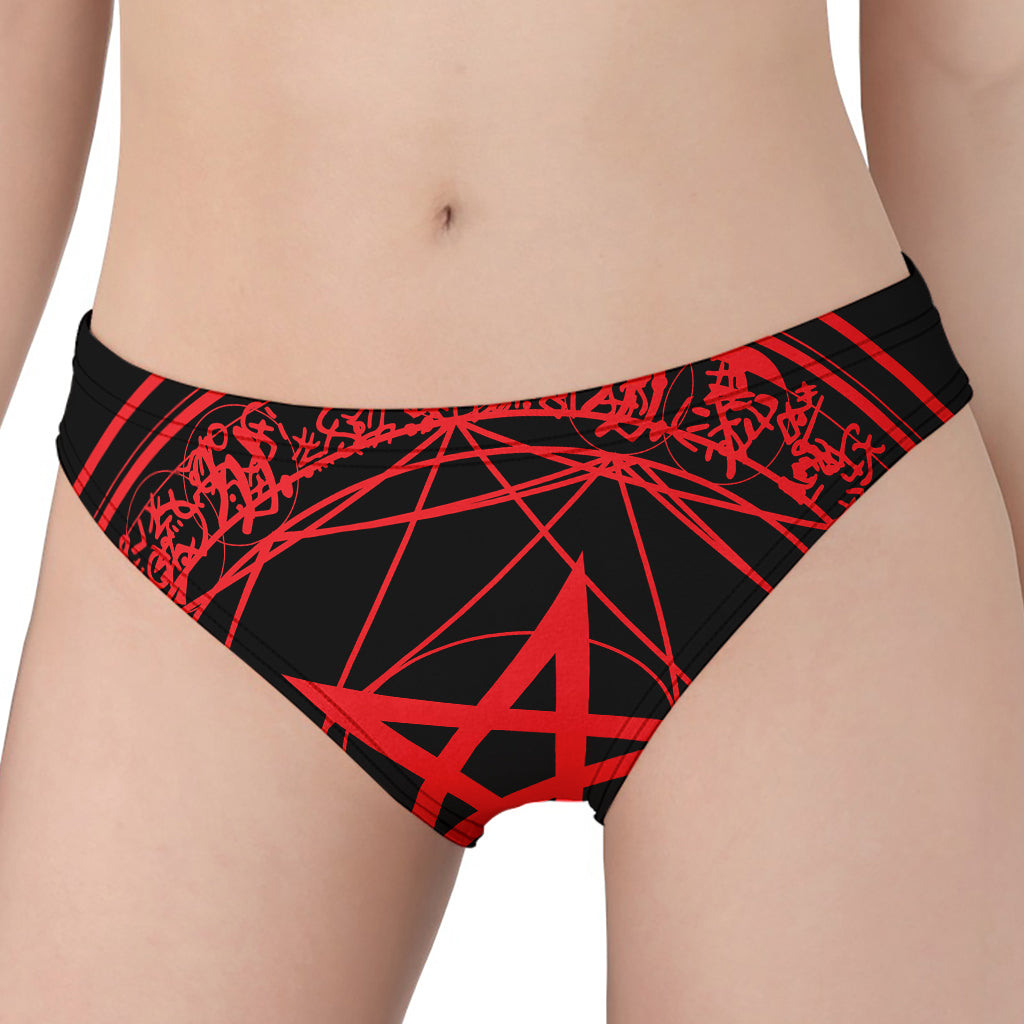 Magic Pentagram Symbol Print Women's Panties