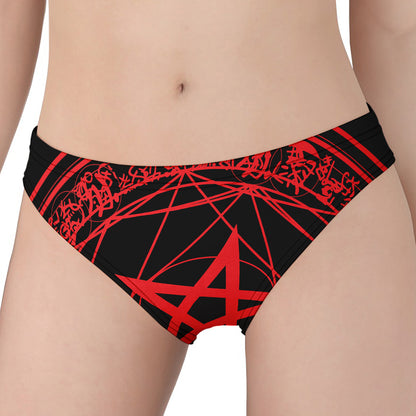 Magic Pentagram Symbol Print Women's Panties