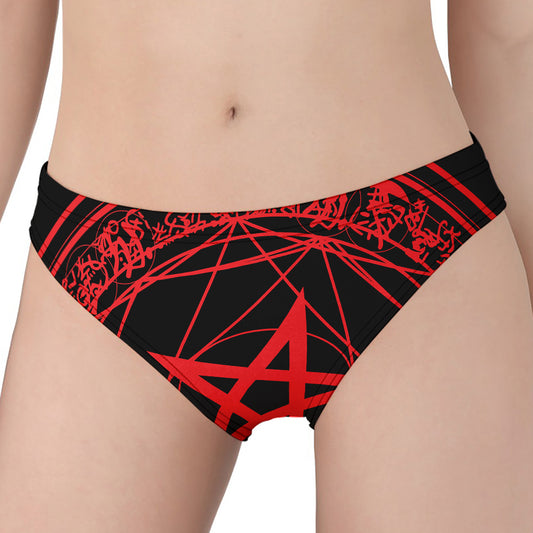 Magic Pentagram Symbol Print Women's Panties