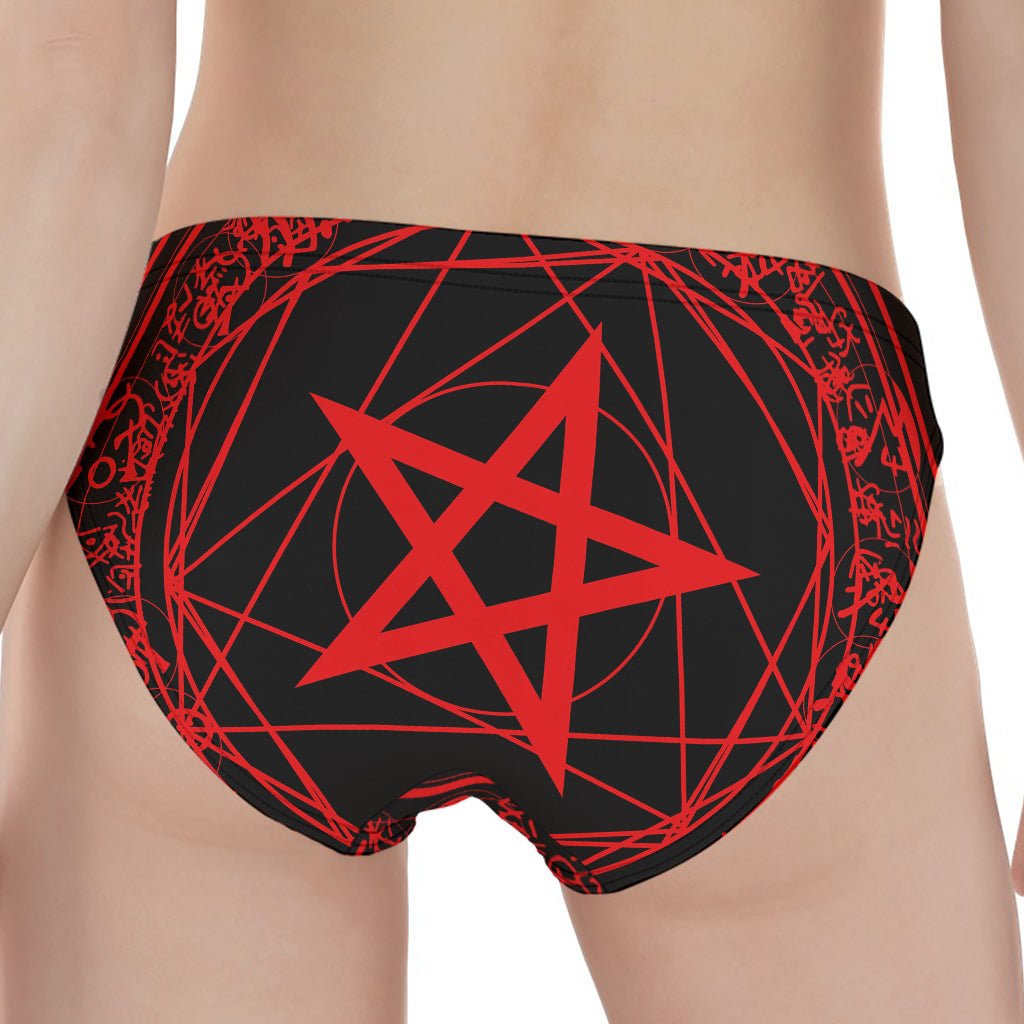 Magic Pentagram Symbol Print Women's Panties