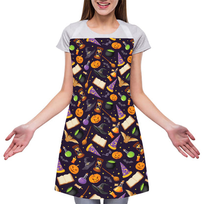 Magic Wizard Pattern Print Adjustable Apron