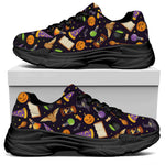Magic Wizard Pattern Print Black Chunky Shoes